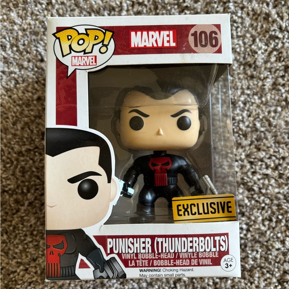 Marvel Pop! Punisher Thunderbolts Figure in Black and Red